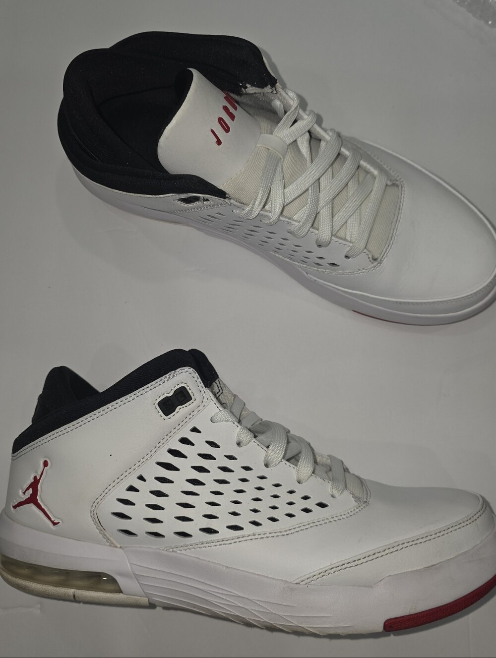 Nike Air Jordan Flight Origin 4 "White/GYM RED-BLACK" Men's 10.5